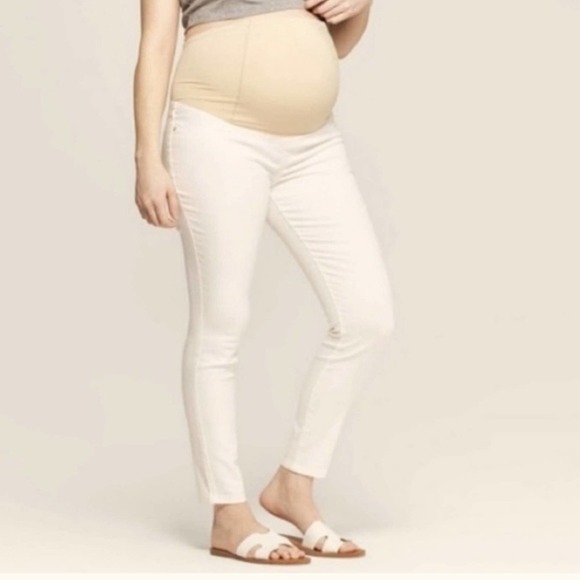 Isabel Maternity Cream Jeans Size 16 NWT - Picture 1 of 6